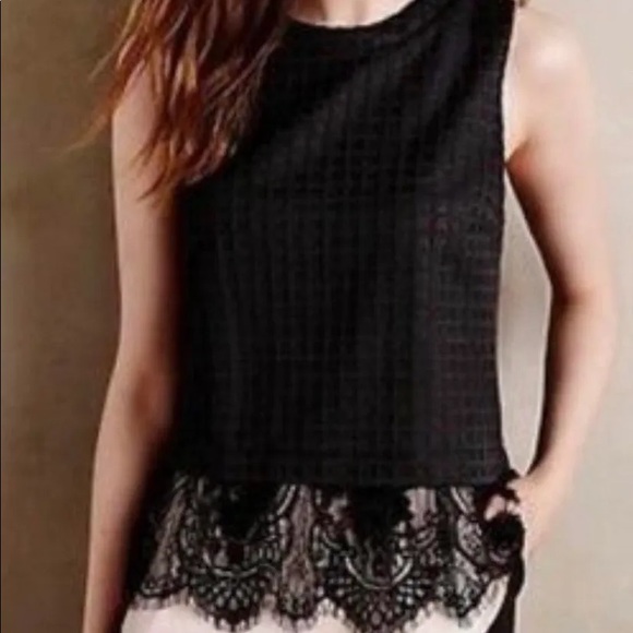 Anthropologie Greylin layered lace top size Small - Picture 2 of 2